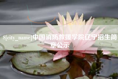 白银中国消防救援学院辽宁招生简章公示