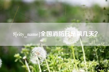 白银全国消防日是第几天？