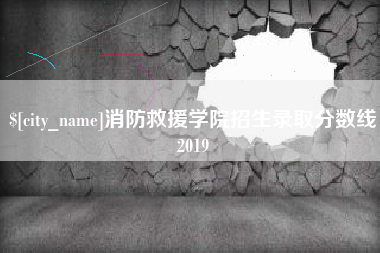 白银消防救援学院招生录取分数线2019