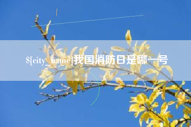 白银我国消防日是哪一号