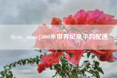 白银5000米世界纪录平均配速