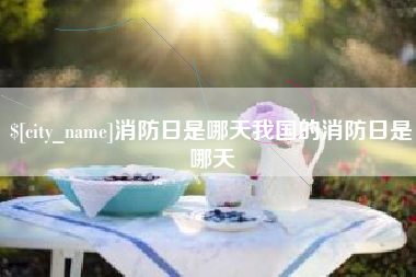 白银消防日是哪天我国的消防日是哪天