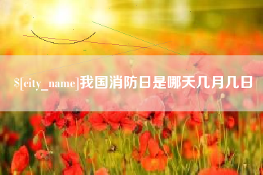 白银我国消防日是哪天几月几日