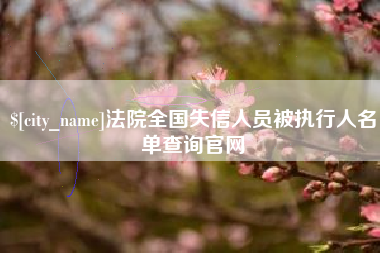 白银法院全国失信人员被执行人名单查询官网