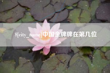 白银中国金牌牌在第几位