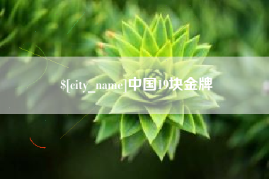 白银中国19块金牌