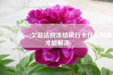 白银欠款法院冻结银行卡什么时候才能解冻