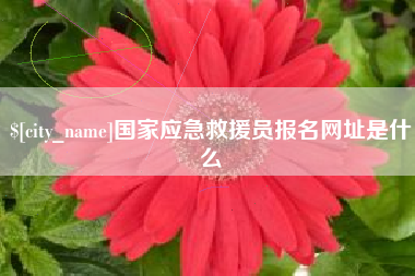 白银国家应急救援员报名网址是什么