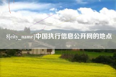 白银中国执行信息公开网的地点