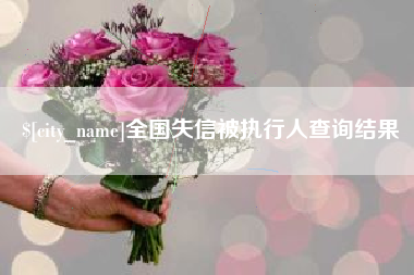 白银全国失信被执行人查询结果