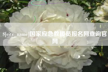 白银国家应急救援员报名网查询官网
