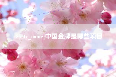 白银中国金牌是哪些项目