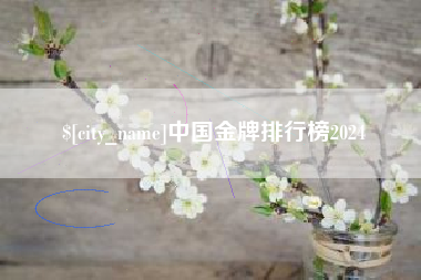 白银中国金牌排行榜2024