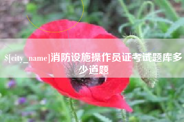 白银消防设施操作员证考试题库多少道题
