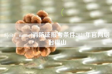 白银消防证报考条件2024年官网烟台福山